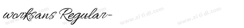 worksans Regular字体转换 worksans Regular字体转换